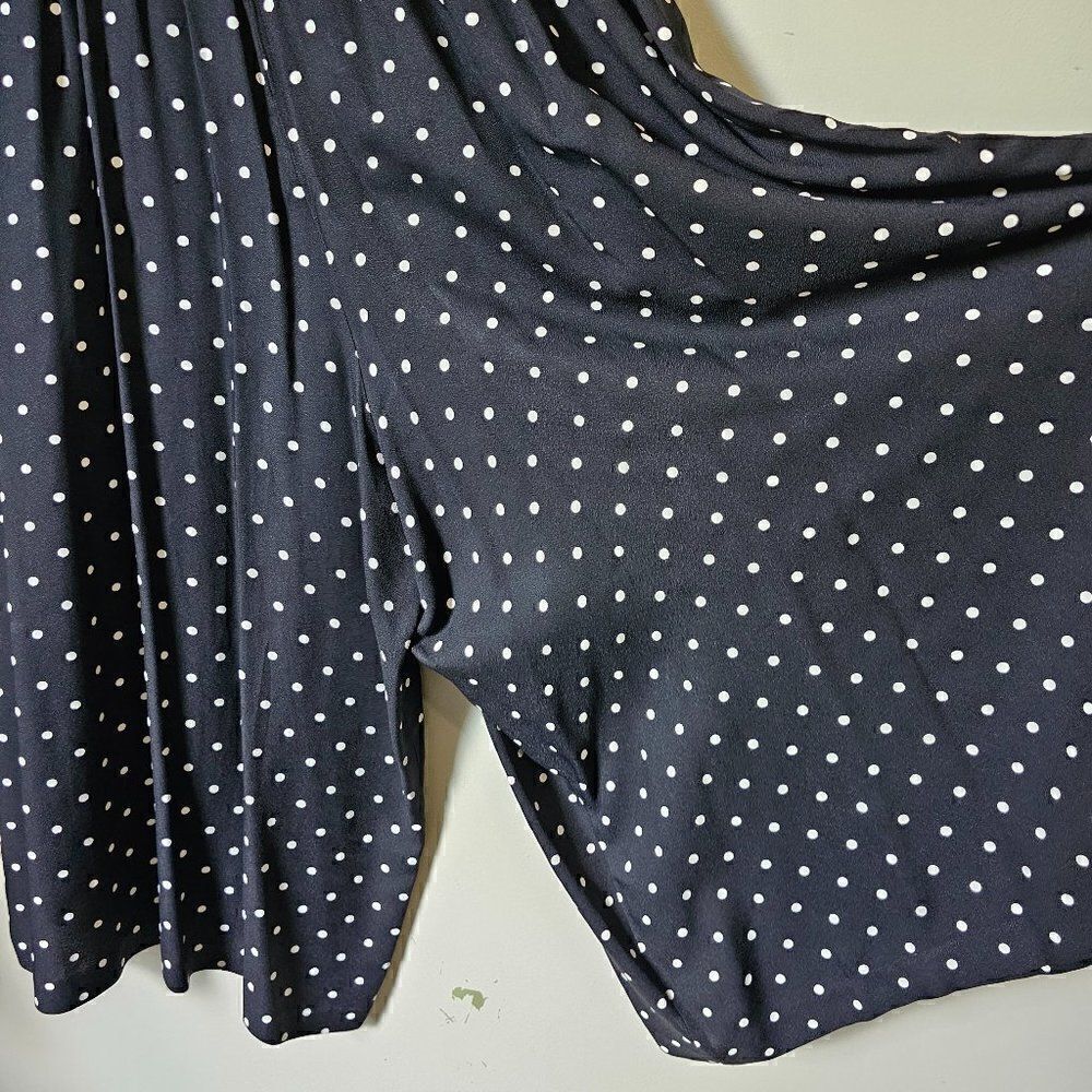 EUC VINTAGE POLKA DOT PLEATED WIDE LEG PANTS VTG SIZE 7-8 / US M - Picture 3 of 16